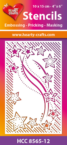 HCC8565-12 Hearty Crafts Stencil stars