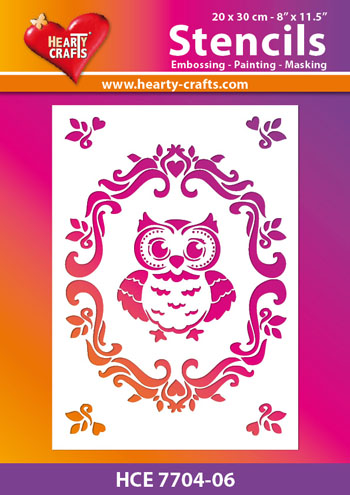 HCE7704-06 Hearty Crafts Stencil