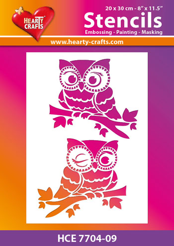 HCE7704-09 Hearty Crafts Stencil