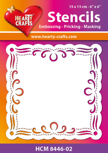 HCM8446-02 Hearty Crafts Stencil garlands