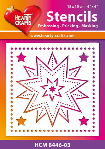 HCM8446-03 Hearty Crafts Stencil stars