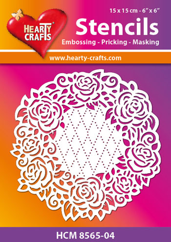 HCM8565-04 Hearty Crafts Stencil rosary