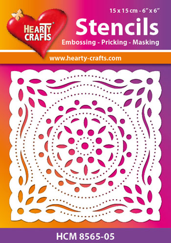 HCM8565-05 Hearty Crafts Stencil circles