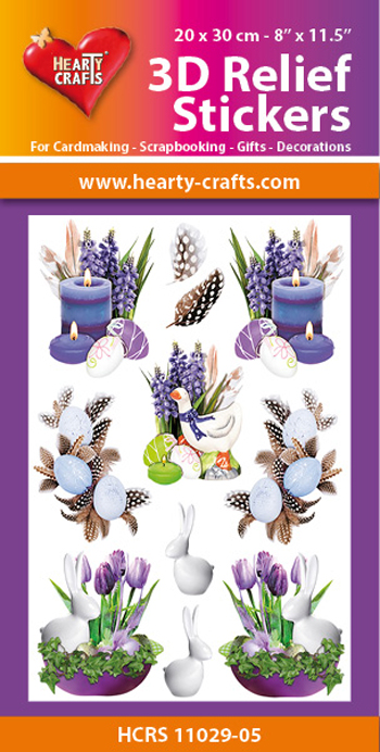 HCRS11029-05 3D Relief Stickers A4 - Easter