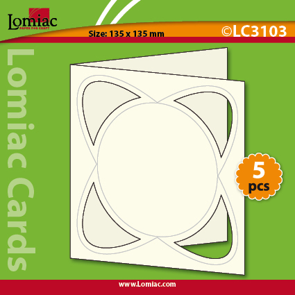 LC3103 5 die-cut cards square dynamically