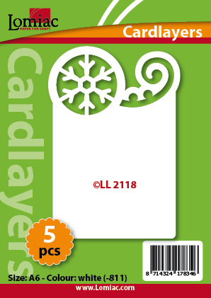 LL2118 cardlayer christmas curl and snowstar