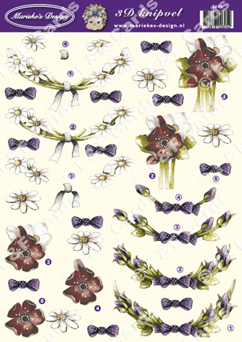 MAD2605 3D Decoupage sheets Marieke's Design