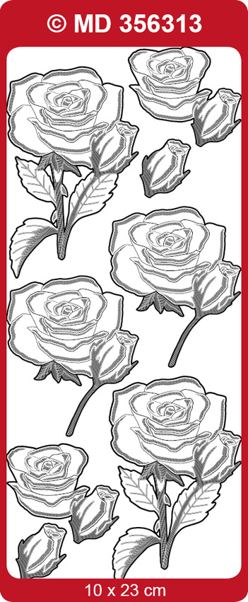 MD356313 3D Sticker, Roses