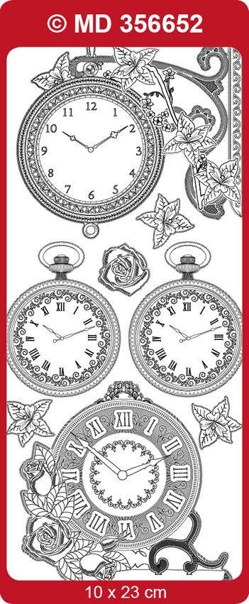 MD356652 Clocks, Double Embossed
