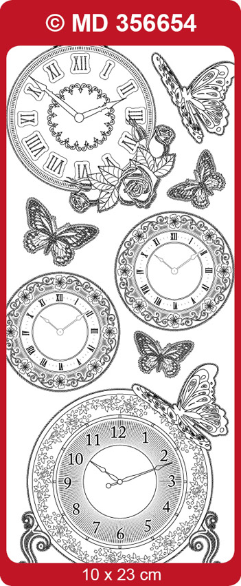 MD356654 Clocks, Double Embossed