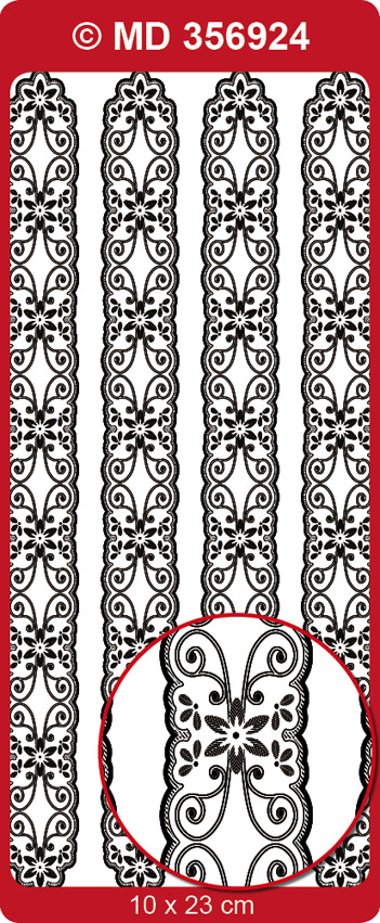 MD356924 Double embossed Borders Ornament