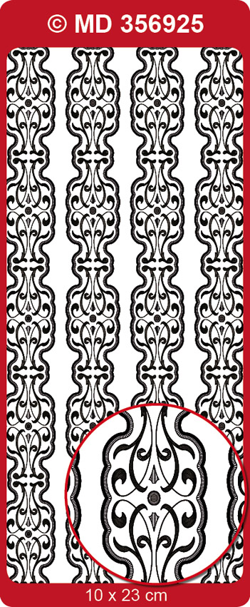 MD356925 Double embossed Borders Ornament