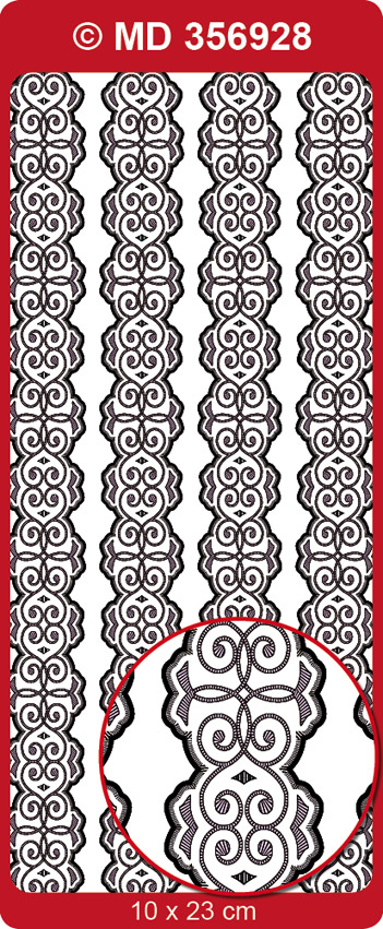MD356928 Double embossed Borders Ornament