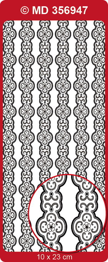 MD356947 Double embossed Borders Ornament