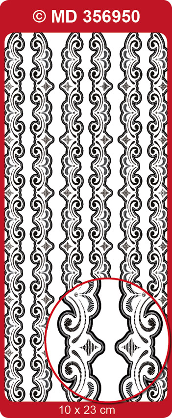 MD356950 Double embossed Borders Ornament