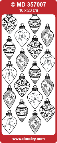 MD357007 Christmas baubles