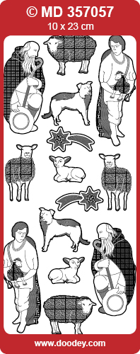 MD357057 Nativity Scene Shapperds and Sheep