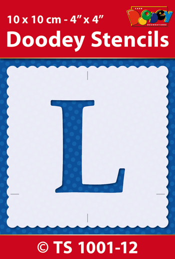 TS1001-12 Stencil , 10x10 cm Capital L