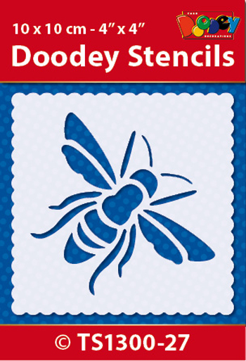 TS1300-27 Doodey Stencil , 10x10 cm Bee