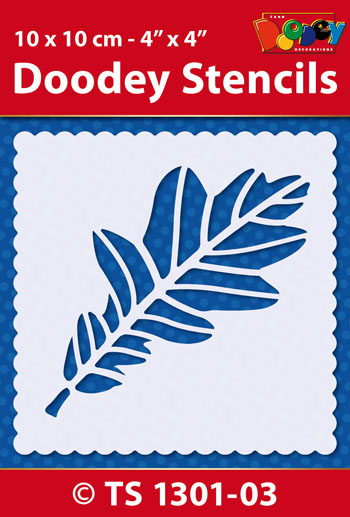 TS1301-03 Doodey Stencil , 10x10 cm