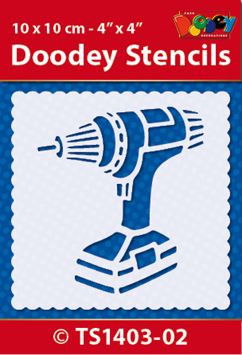 TS1403-02 Doodey Stencil , 10x10 cm Drilling Machine