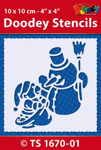 TS1670-01 Doodey Stencil , 10x10 cm
