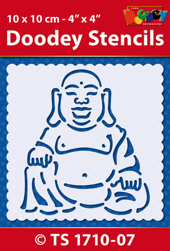 TS1710-07 Doodey Stencil , 10x10 cm
