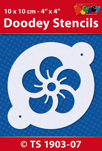TS1903-07 Doodey Stencil , 10x10 cm