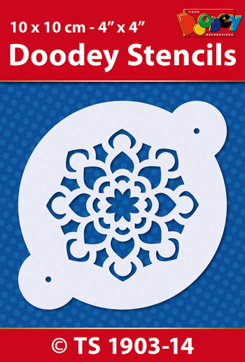 TS1903-14 Doodey Stencil , 10x10 cm