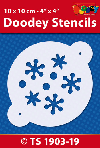 TS1903-19 Doodey Stencil , 10x10 cm
