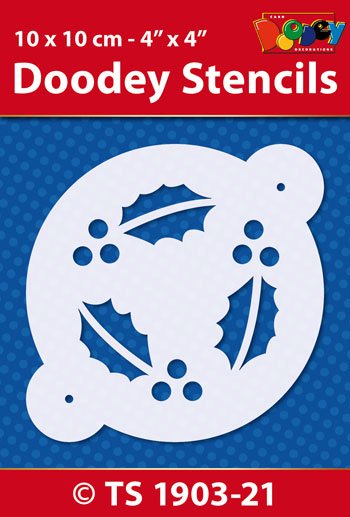 TS1903-21 Doodey Stencil , 10x10 cm