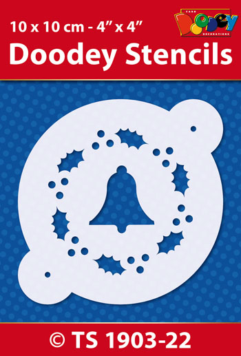 TS1903-22 Doodey Stencil , 10x10 cm