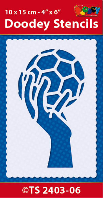 TS2403-06 Doodey Stencil , 10x15 cm Handball