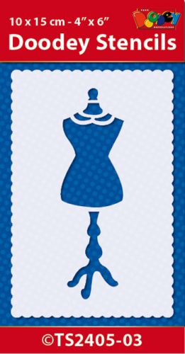 TS2405-03 Doodey Stencil , 10x15 cm Mannequin (2)