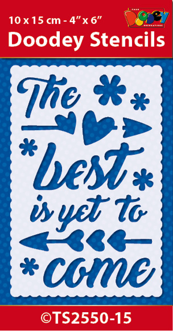 TS2550-15 Doodey Stencil , The best is yet to come