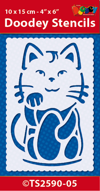 TS2590-05 Doodey Stencil , 10x15 cm Good Luck (5)
