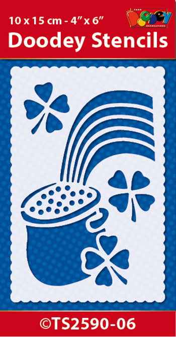 TS2590-06 Doodey Stencil , 10x15 cm Good Luck (6)