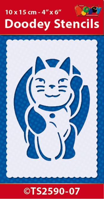 TS2590-07 Doodey Stencil , 10x15 cm Good Luck (7)