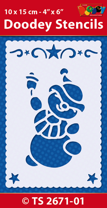TS2671-01 Doodey Stencil , 10x15 cm