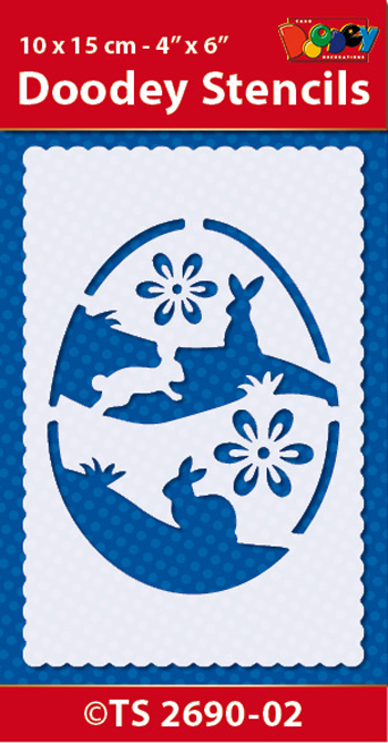 TS2690-02 Doodey Stencil , 10x15 cm Easter 