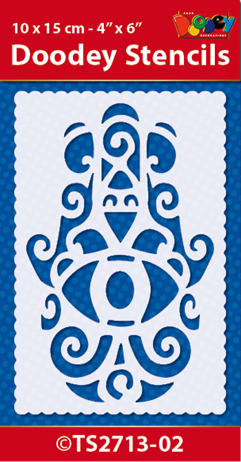 TS2713-02 Doodey Stencil , 10x15 cm Hamsa (2)