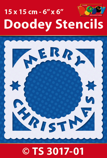 TS3017-01 Doodey Stencil , 15x15 cm