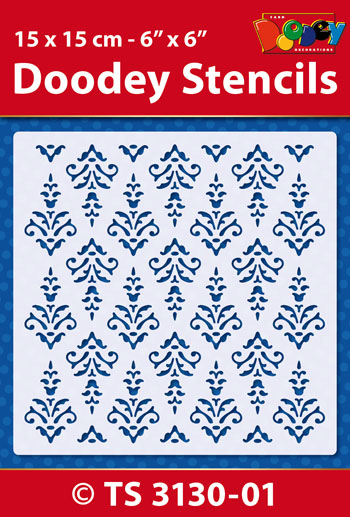 TS3130-01 Doodey Stencil , 15x15 cm