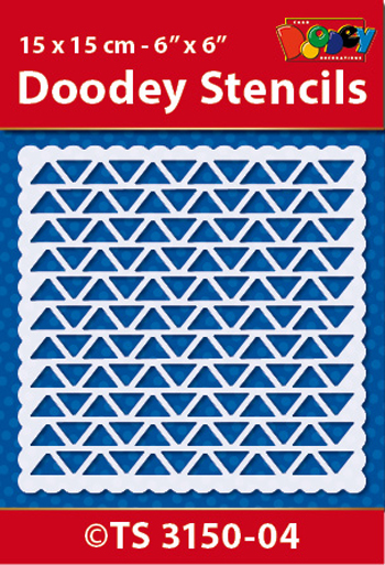 TS3150-04 Doodey Stencil , 15x15 cm Background pattern