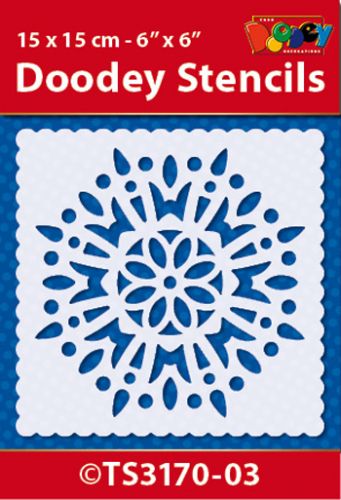 TS3170-03 Doodey Stencil 15x15 cm - Mandala (3)