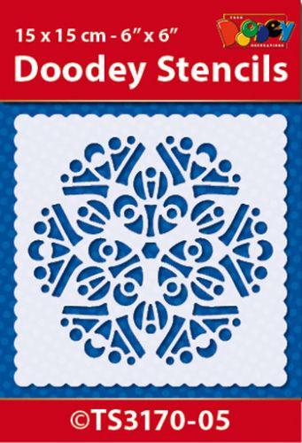 TS3170-05 Doodey Stencil 15x15 cm - Mandala (5)