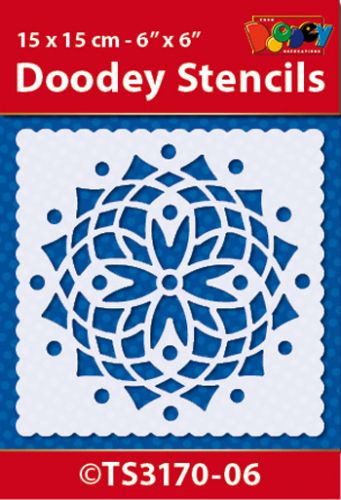 TS3170-06 Doodey Stencil 15x15 cm - Mandala (6)