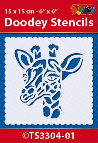 TS3304-01 Doodey Stencil 15x15 cm - Giraffe