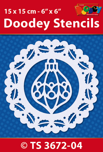 TS3672-04 Doodey Stencil , 15x15 cm