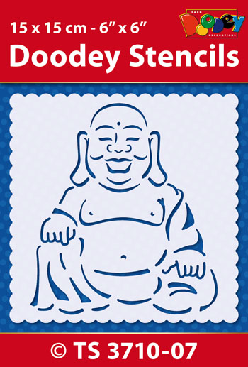 TS3710-07 Doodey Stencil , 15x15 cm